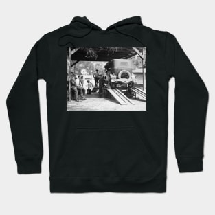 Automobile Service Station, 1924. Vintage Photo Hoodie